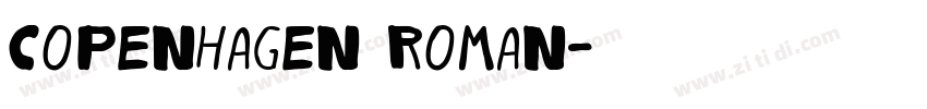 Copenhagen Roman字体转换 Copenhagen Roman字体转换
